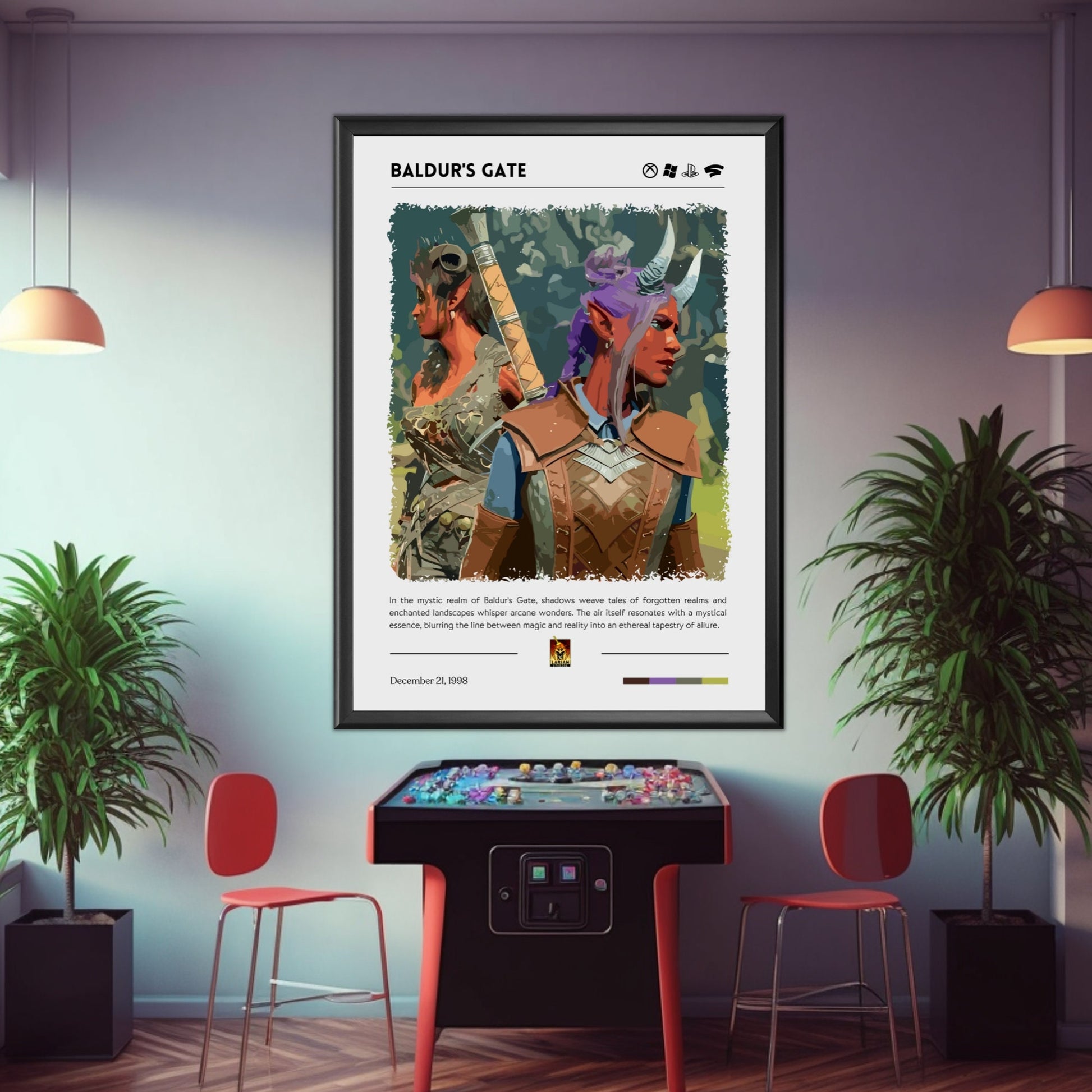 Baldur's Gate print poster