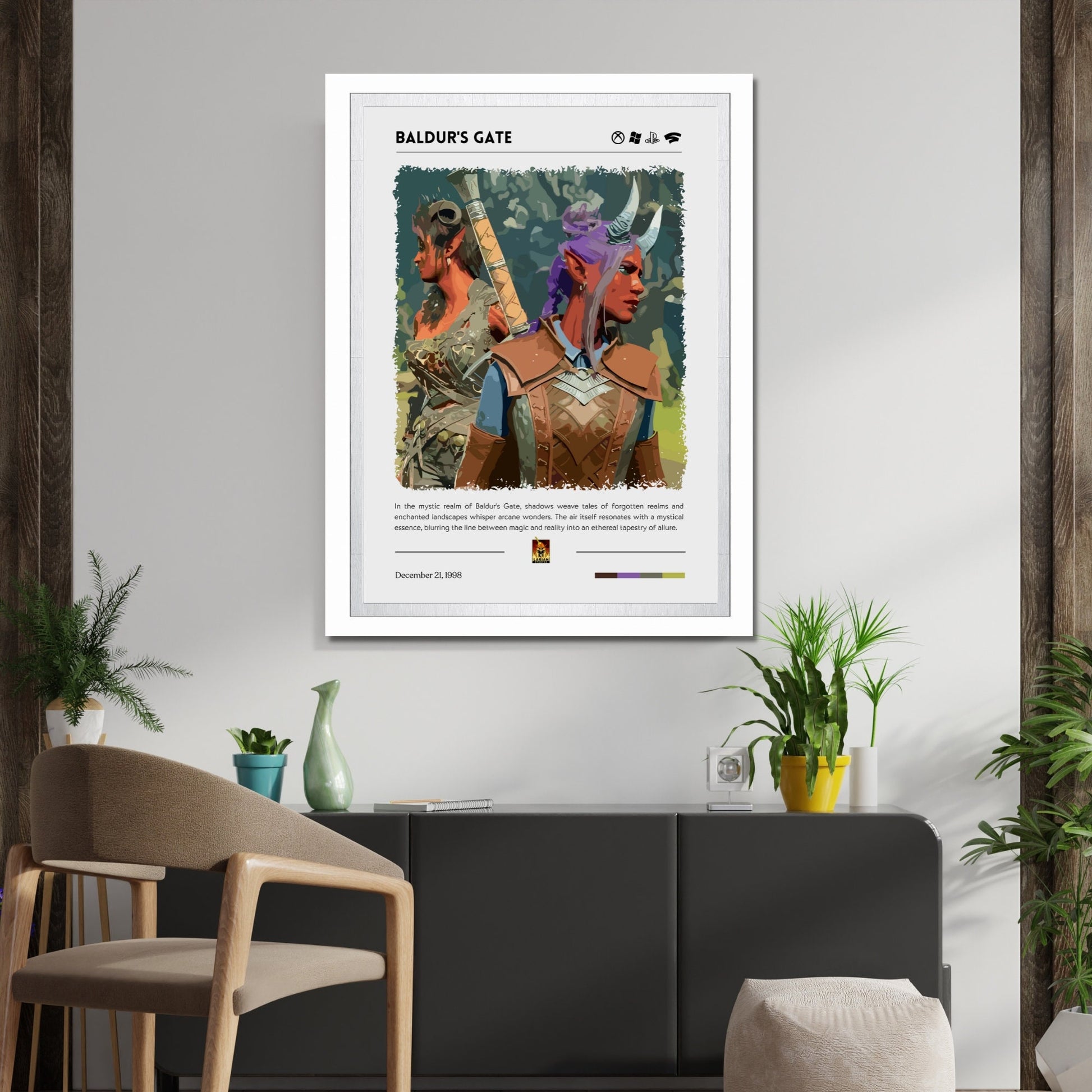 Baldur's Gate print poster