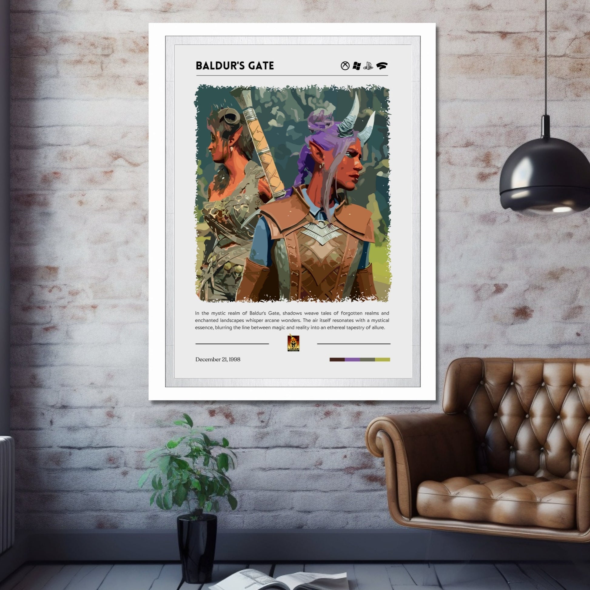 Baldur's Gate print poster