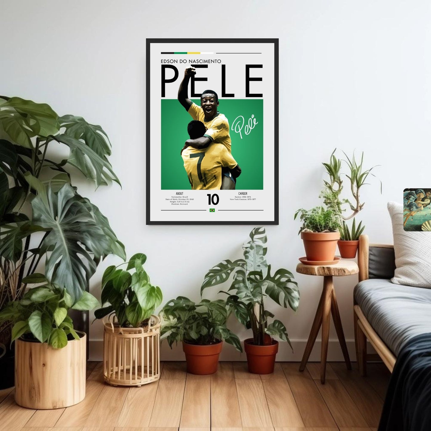 Pele Brazil Print, Pele Poster, Football Gift, Sports Poster, Football Player Poster, Soccer Wall Art, Soccer poster, Pele football poster