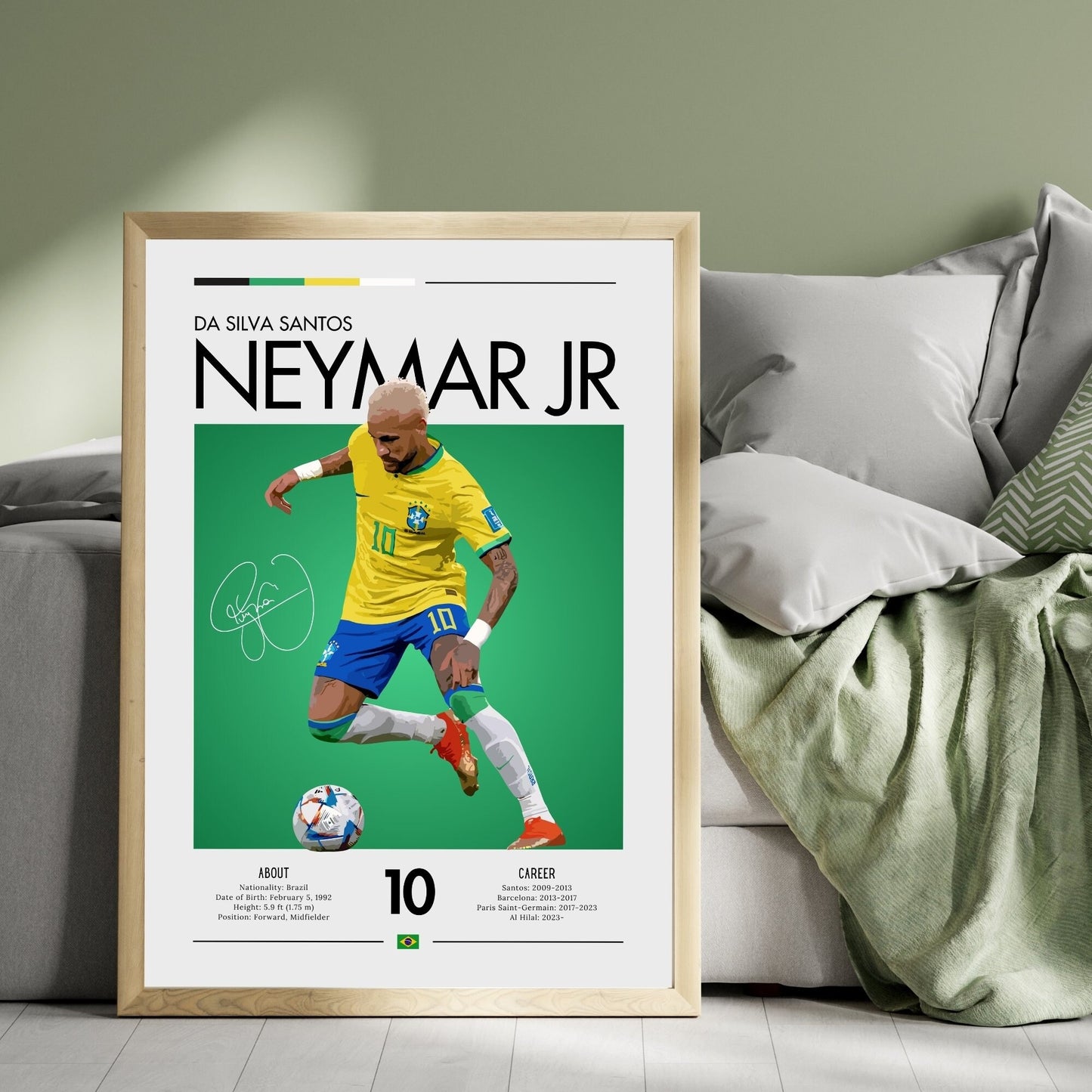 Neymar Jr Print, Neymar Jr Poster