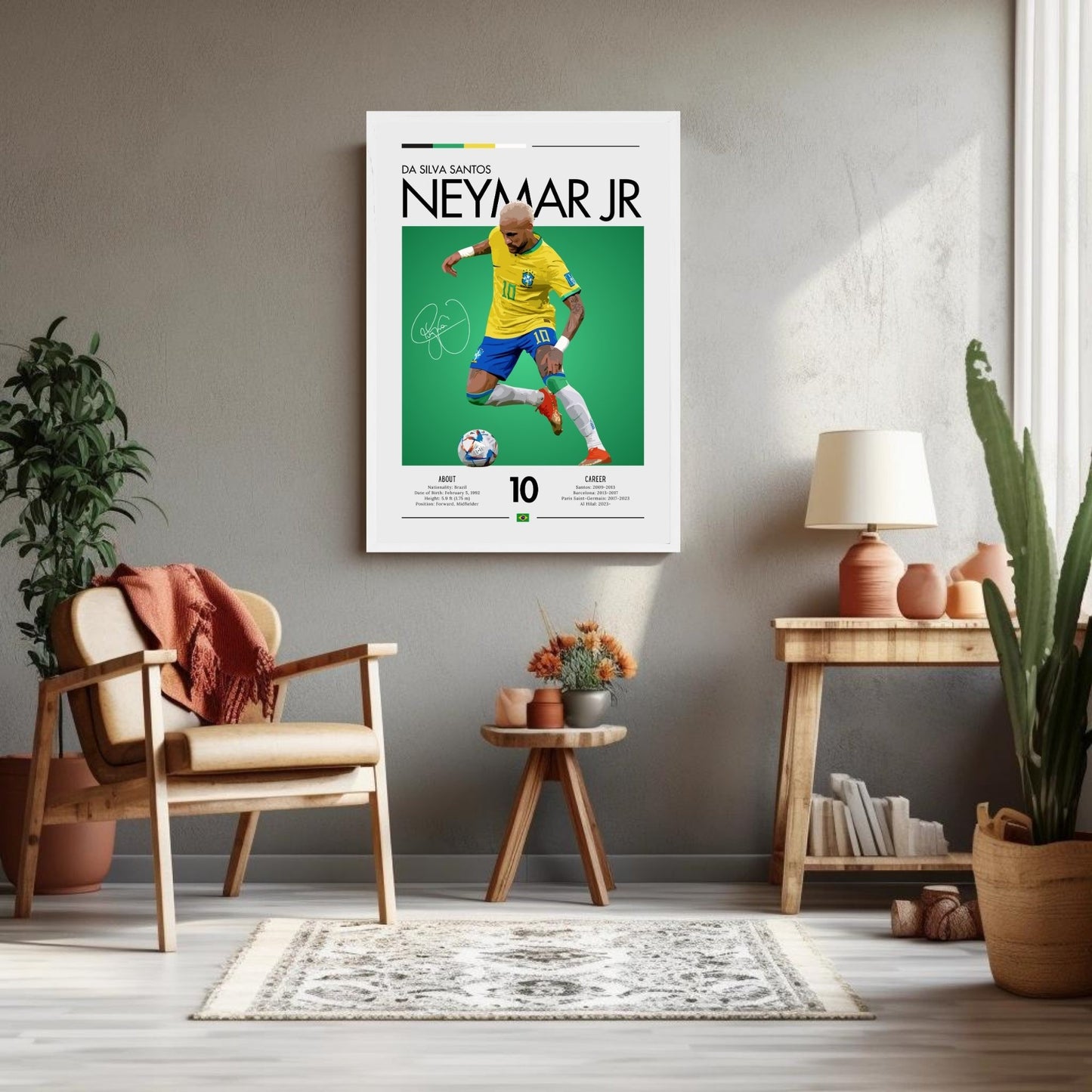 Neymar Jr Print, Neymar Jr Poster