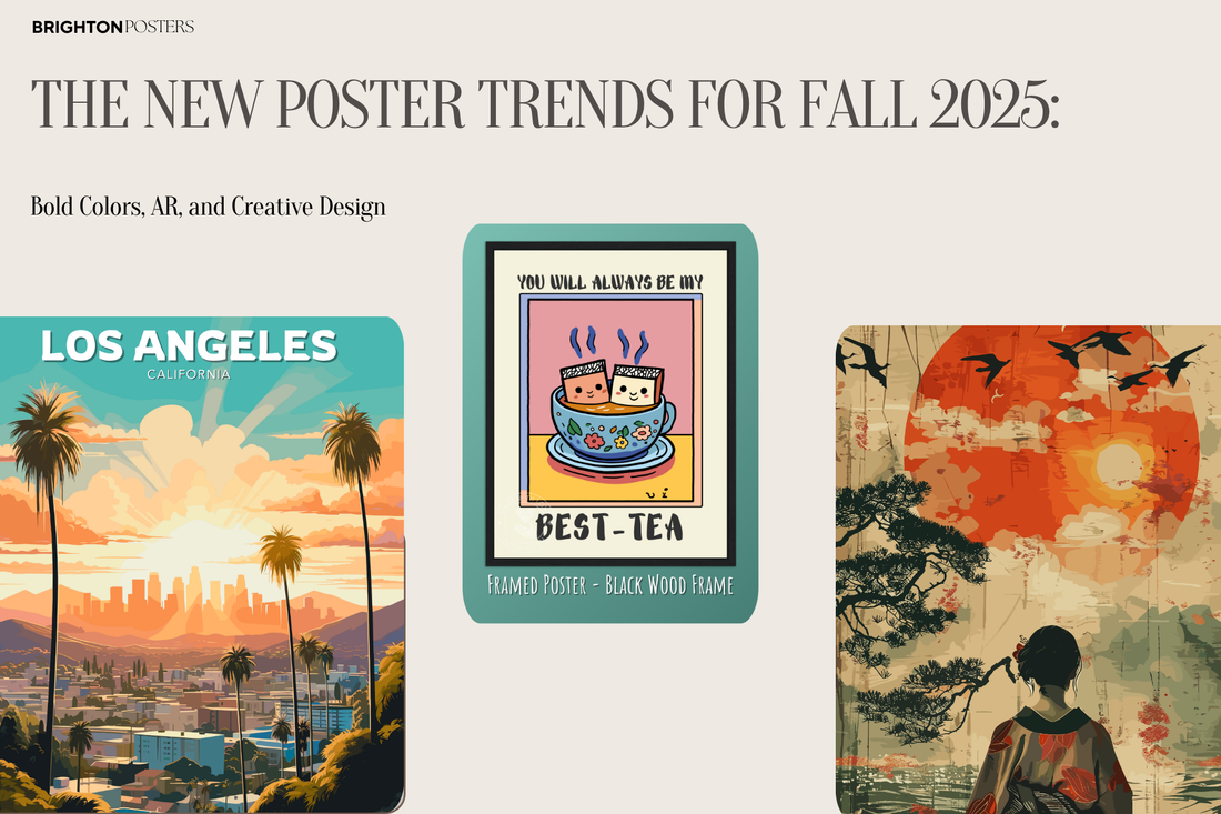 The New Poster Trends for Fall 2025: Bold Colors, AR, and Creative Design