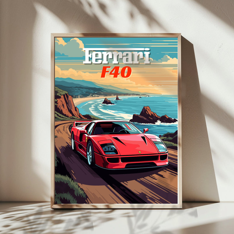 Italian Car Posters