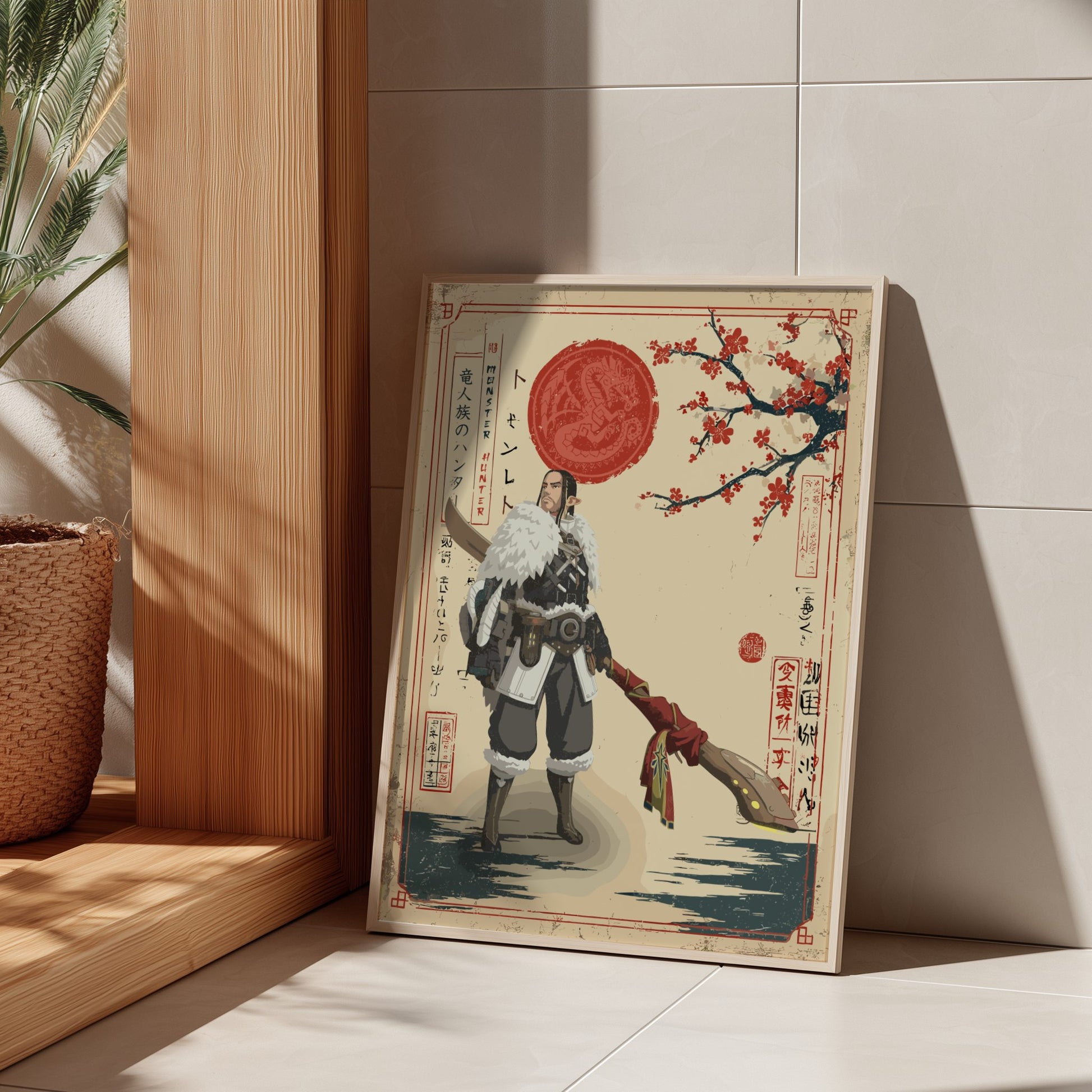 The Seeker art poster from Monster Hunter