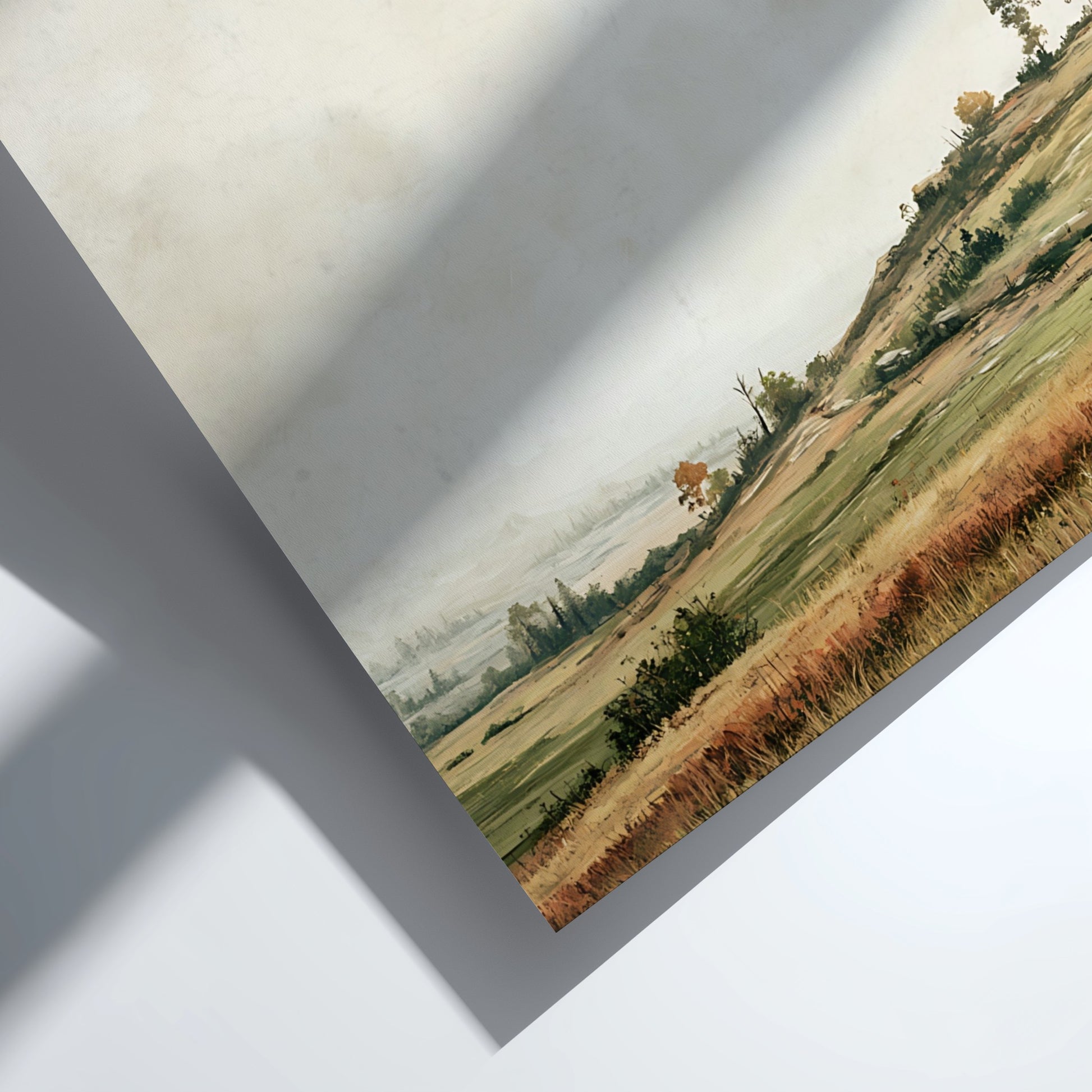 Poster featuring 2 Timothy 1:7 scripture over a soft landscape with rolling hills
