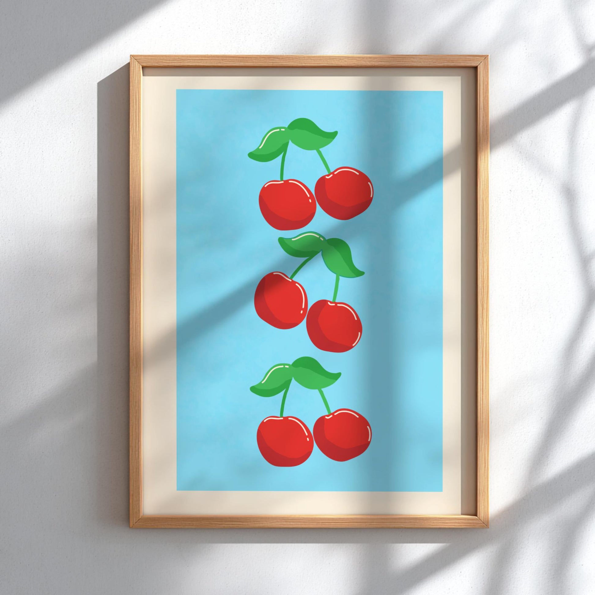 3 Cherries - Triple the Sweetness - Kitchen Wall Art