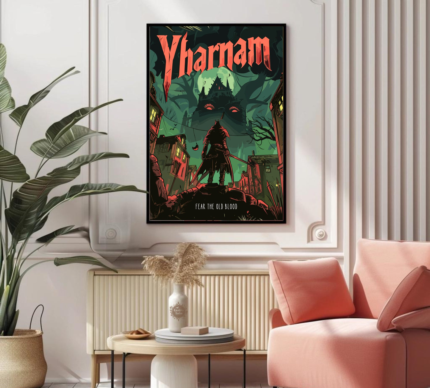 Yharnam - Fear The Old Blood Poster. Videogame Art, Soulsborne Print