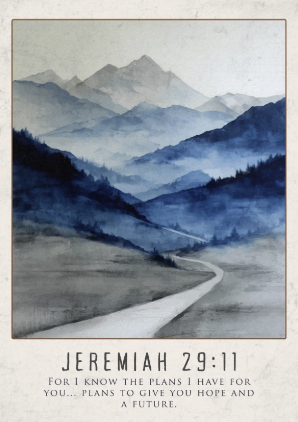 Jeremiah 29:11: The Intent – Modern Minimalist Scripture Art