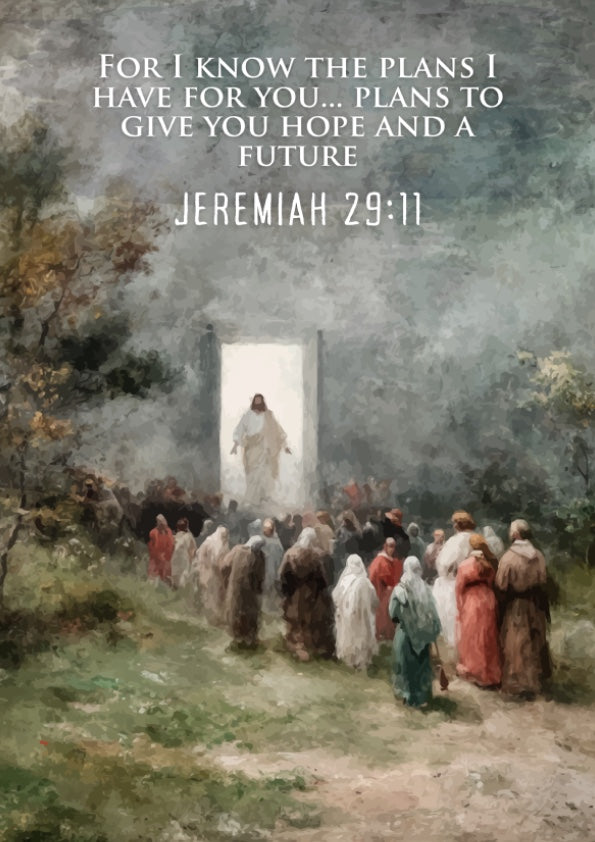 Jeremiah 29:11: The Intent – Modern Minimalist Scripture Art