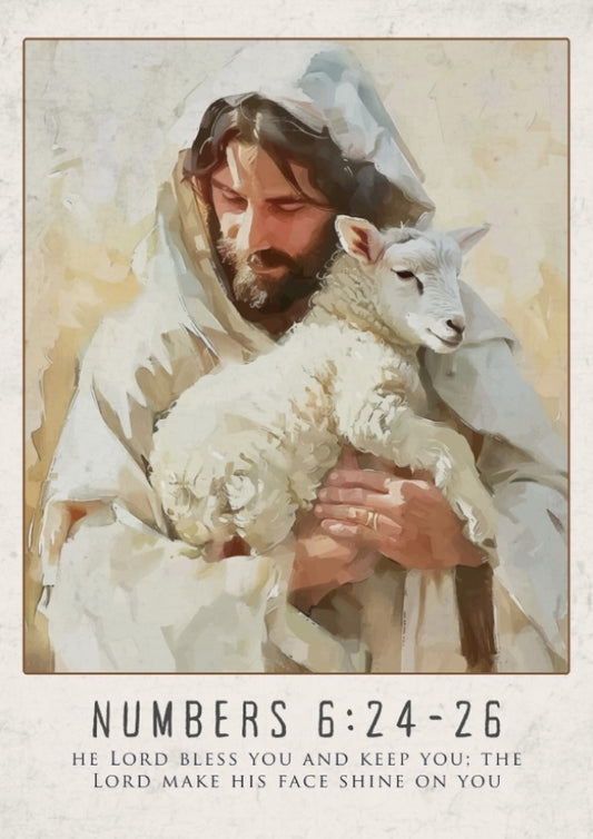 Numbers 6:24-26: The Benediction – Modern Minimalist Scripture Art