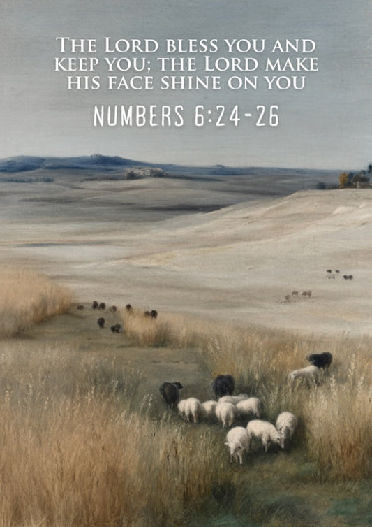 Numbers 6:24-26: The Radiance – Modern Minimalist Scripture Art