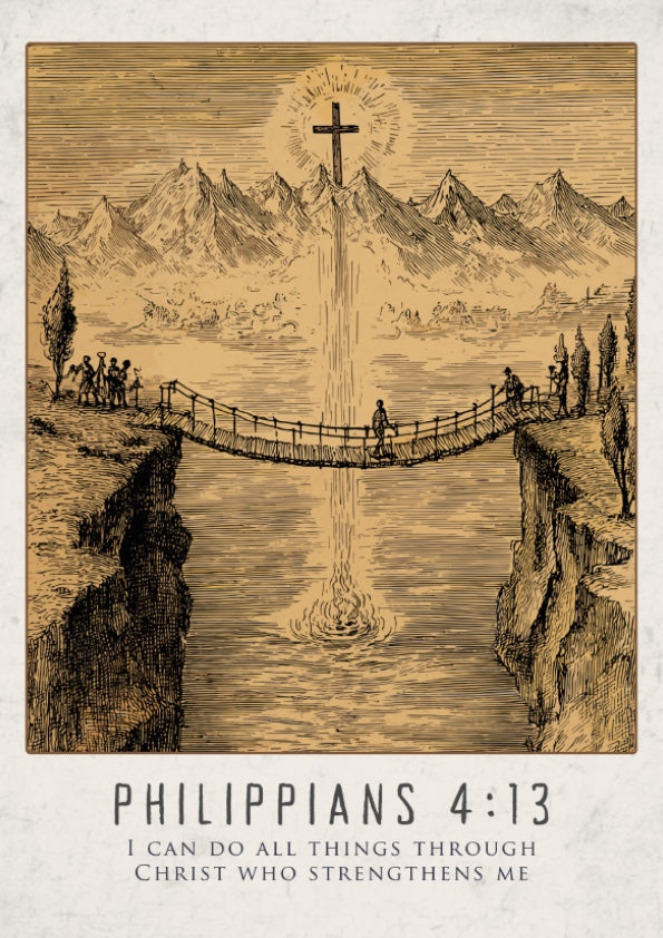 Philippians 4:13: The Conduit – Modern Minimalist Scripture Art