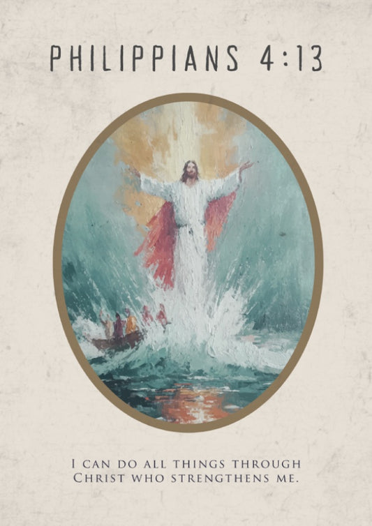 Philippians 4:13: The Kinetic – Modern Minimalist Scripture Art