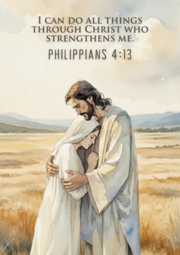 Philippians 4:13: The Infusion – Modern Minimalist Scripture Art ...