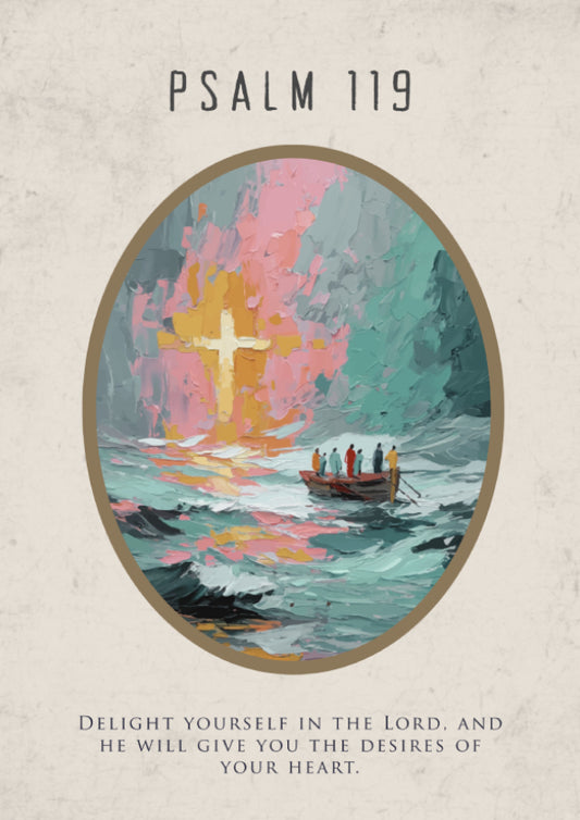 Psalm 119: The Way – Modern Minimalist Scripture Wall Art