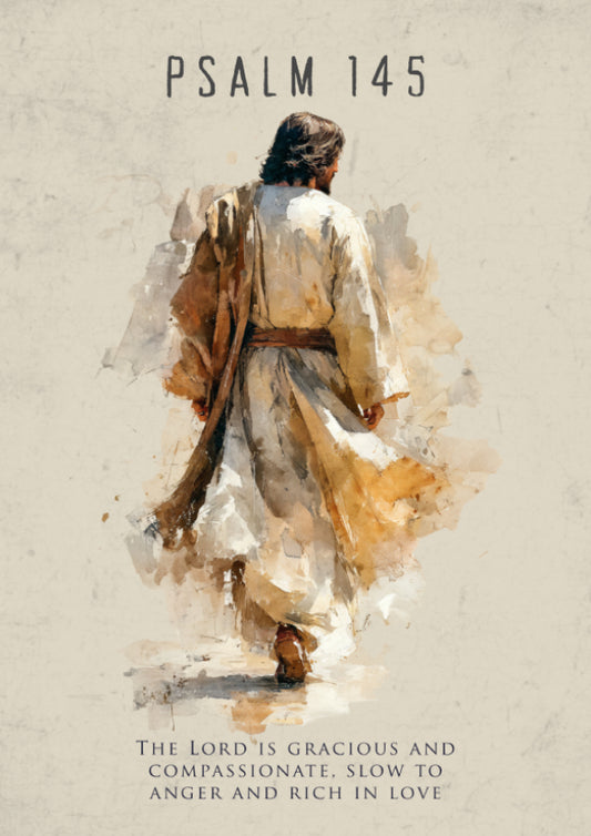 Psalm 145: The Greatness – Modern Minimalist Scripture Wall Art