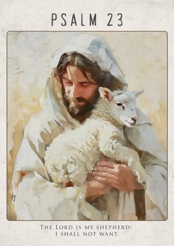 Psalm 23: The Provision – Modern Minimalist Scripture Art