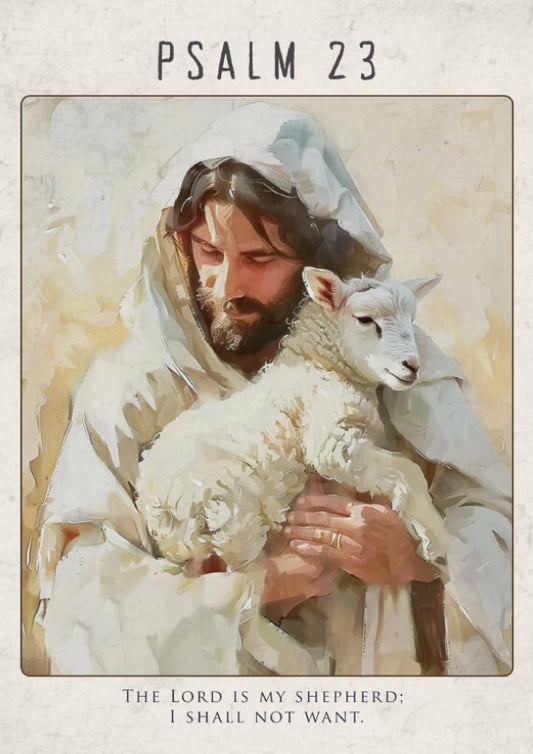 Psalm 23: The Provision – Modern Minimalist Scripture Art