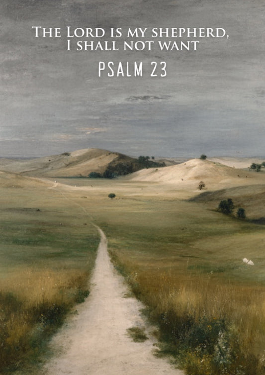 Psalm 23: The Conduit – Modern Minimalist Scripture Art