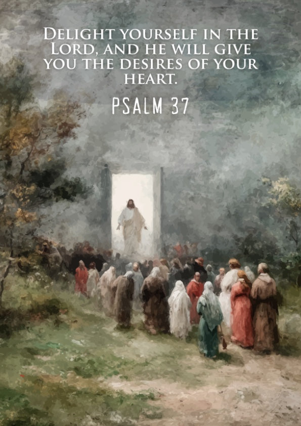 Psalm 37: The Equilibrium – Modern Minimalist Scripture Art