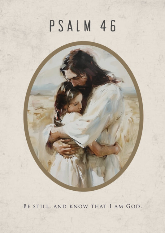 Psalm 46: The Unshakable – Modern Minimalist Scripture Art