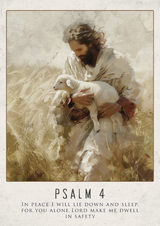 Psalm 4: The Quietude – Modern Minimalist Scripture Art