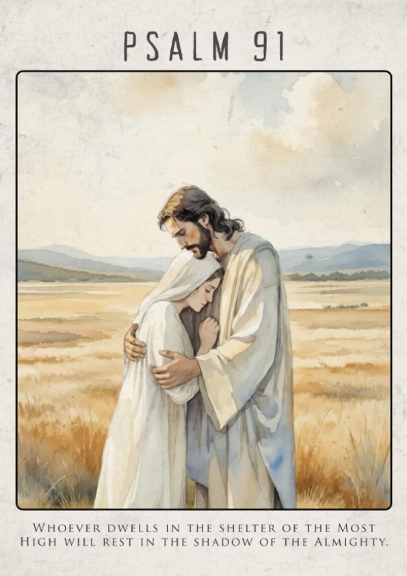 Psalm 91: The Canopy – Modern Minimalist Scripture Art