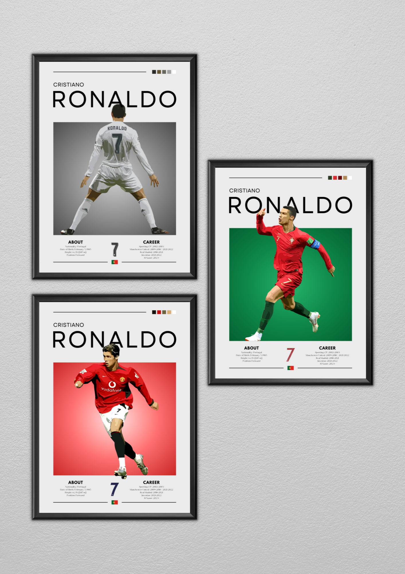 Cristiano Ronaldo Poster Bundle