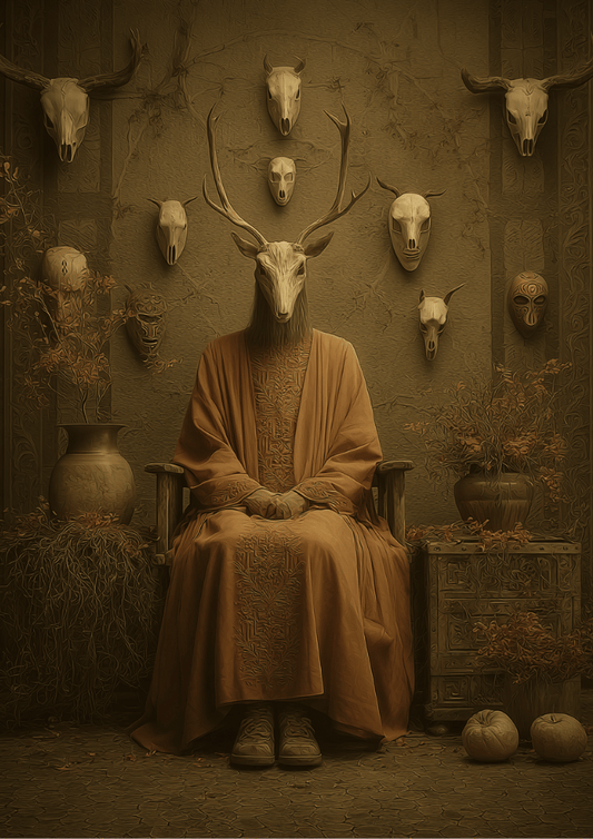 The Goat Matriarchs – Gothic Mourning Goat Art