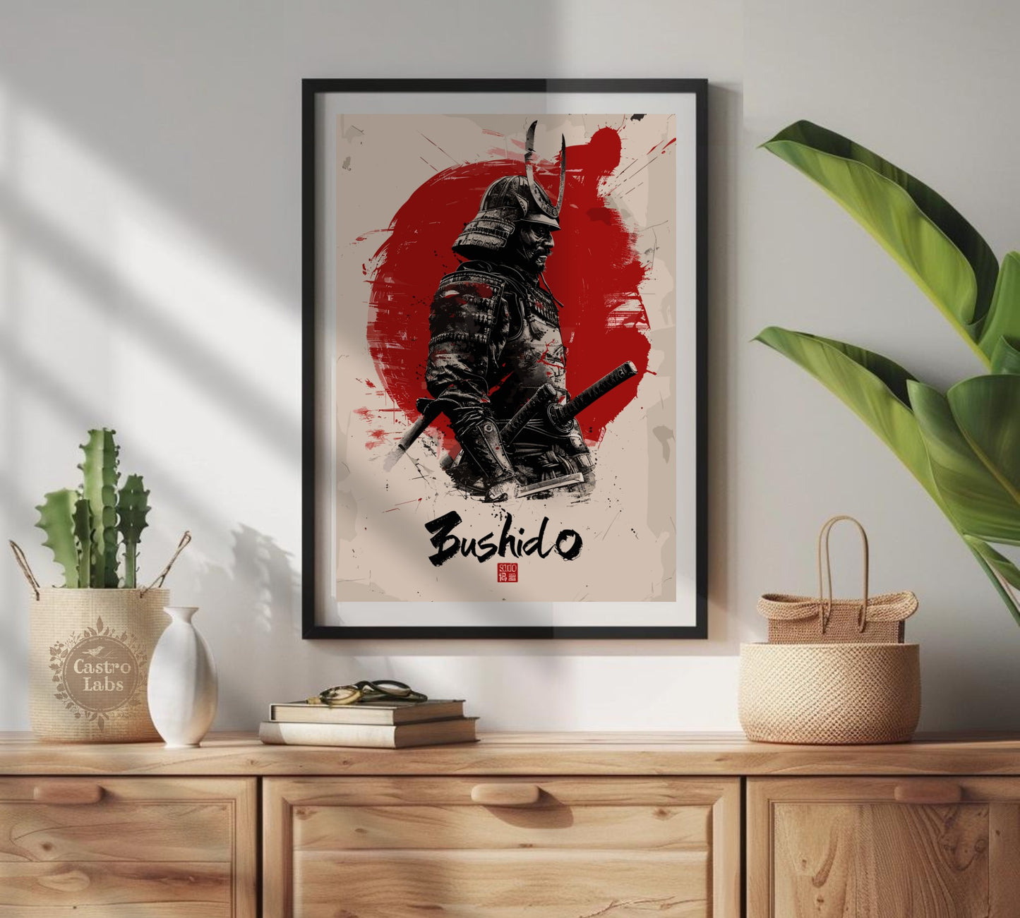 Bushido Code - Samurai Warrior Poster: Japanese Warrior