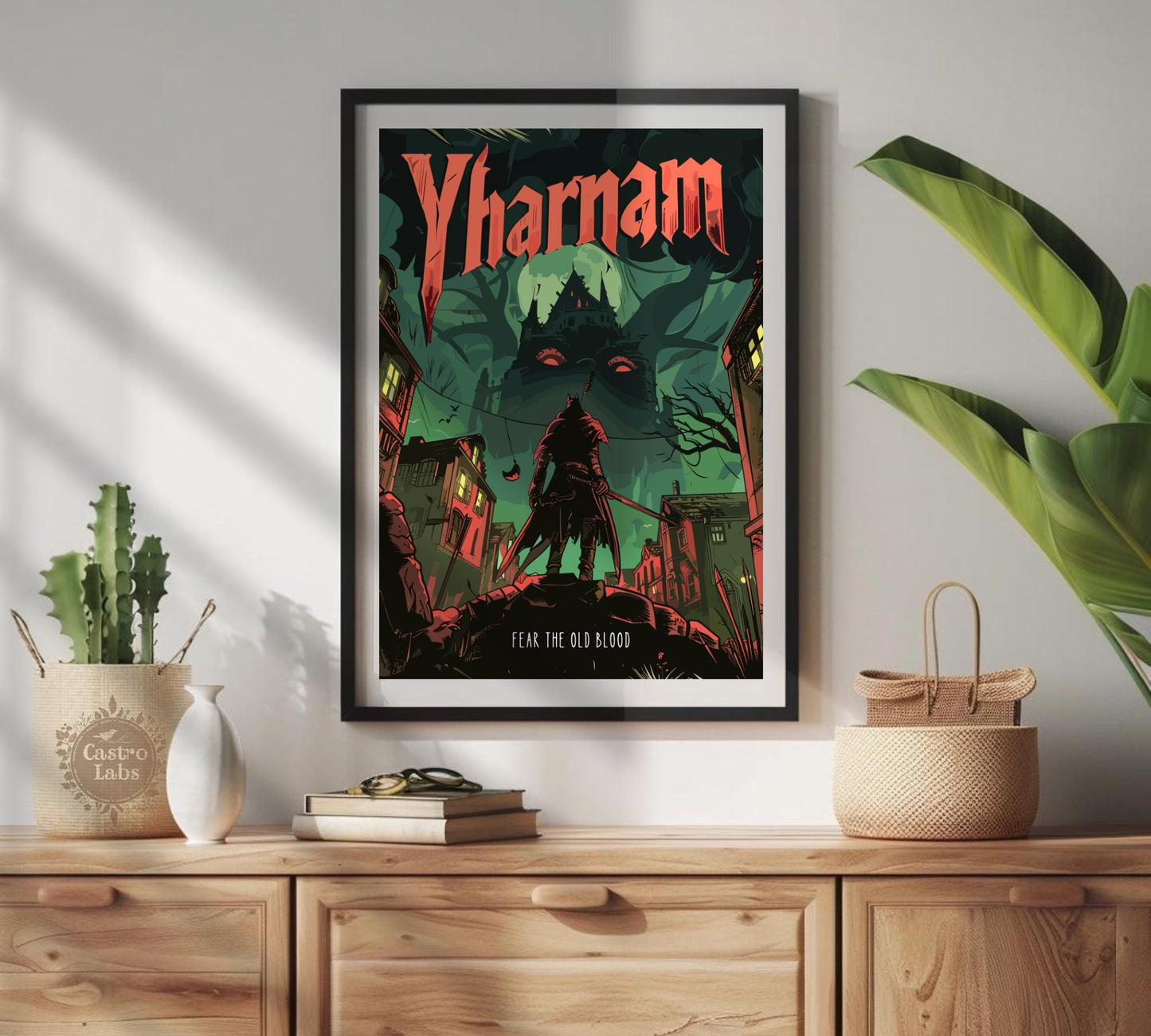 Yharnam - Fear The Old Blood Poster. Videogame Art, Soulsborne Print