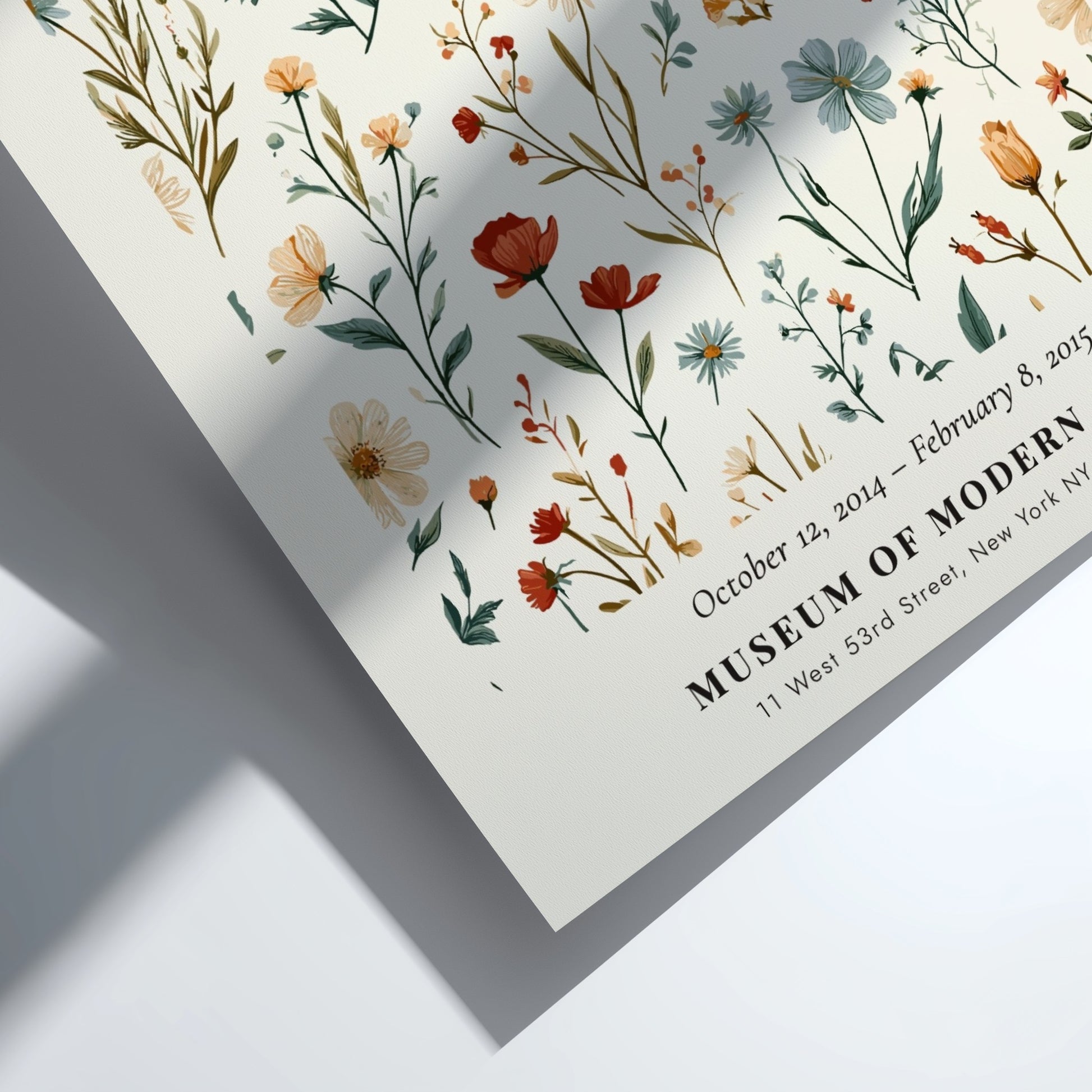 Henri Matisse wild summer flowers poster featuring vibrant floral designs in soft colors
