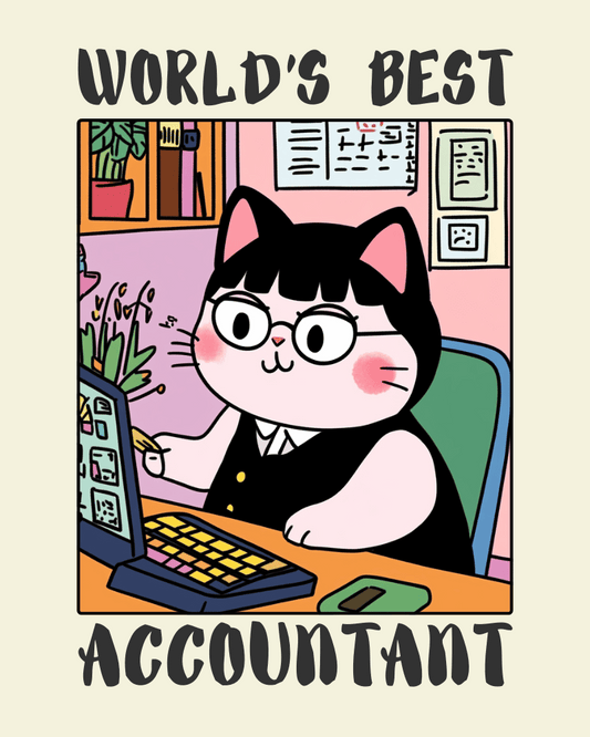 World's Best Accountant Poster - Gift ideas For Accountants