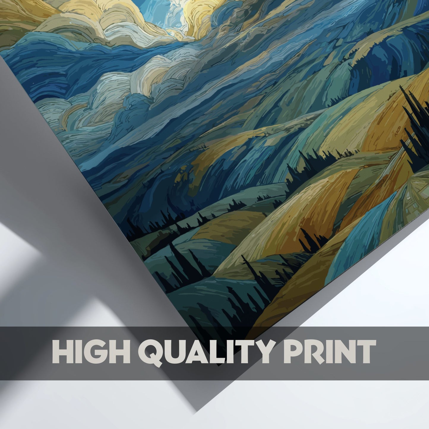 After the Storm - Rolling Hills and Breaking Sunlight Wall Art