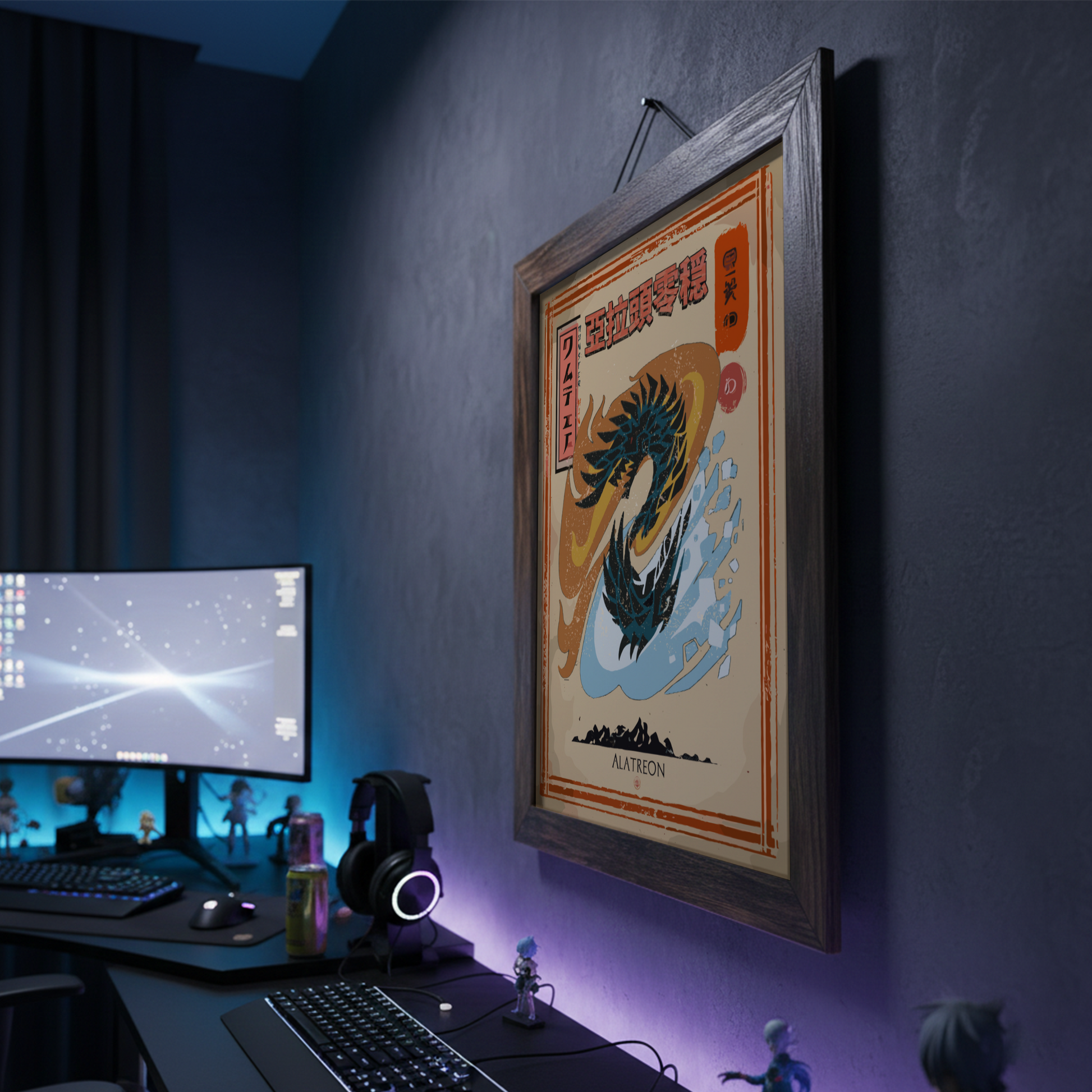 Alatreon - Monster Hunter Wall Art Print