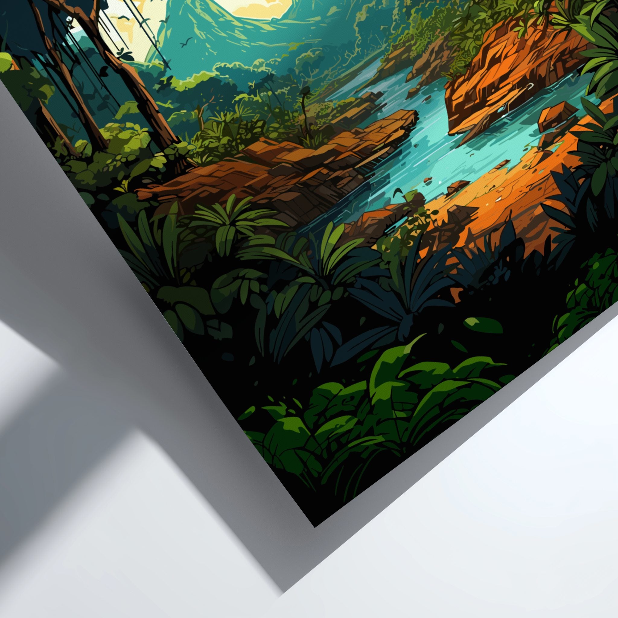 South America AMAZON FOREST POSTER - RAINFOREST ART PRINT