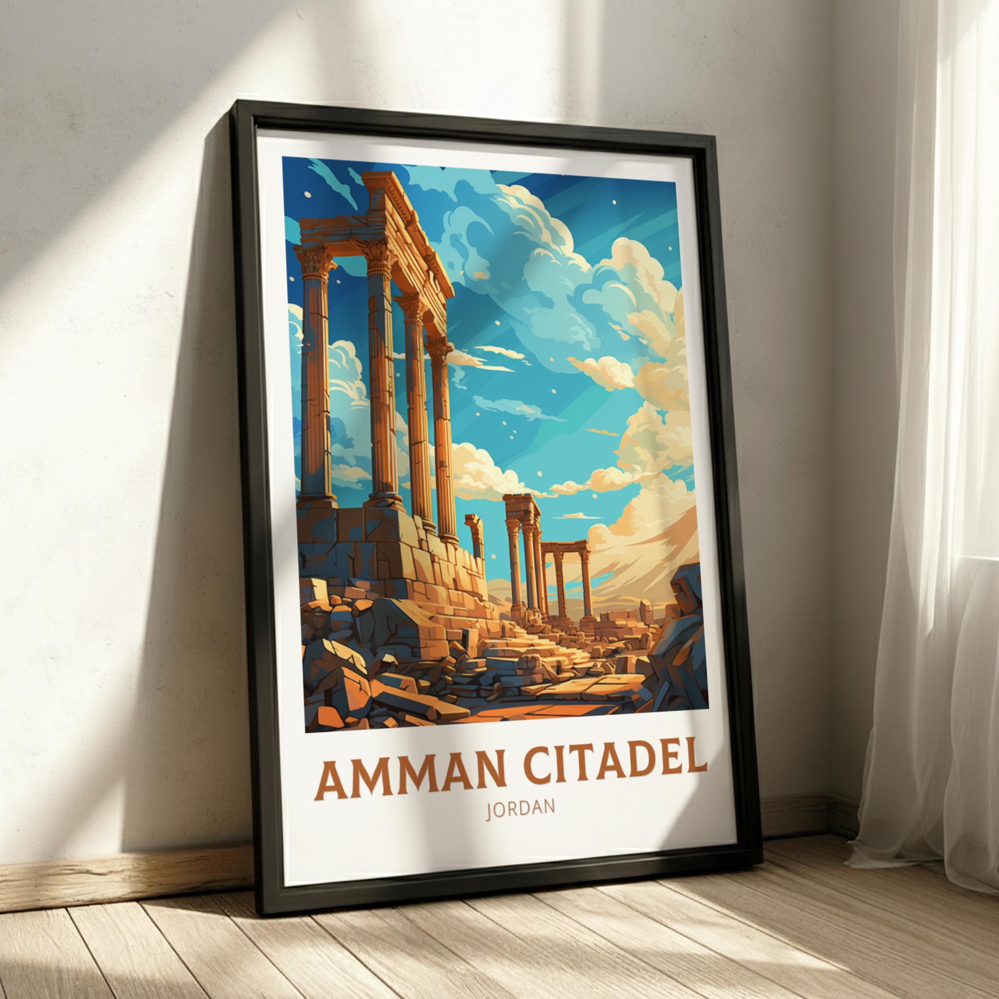 Asian AMMAN CITADEL PRINT - VINTAGE ARTWORK