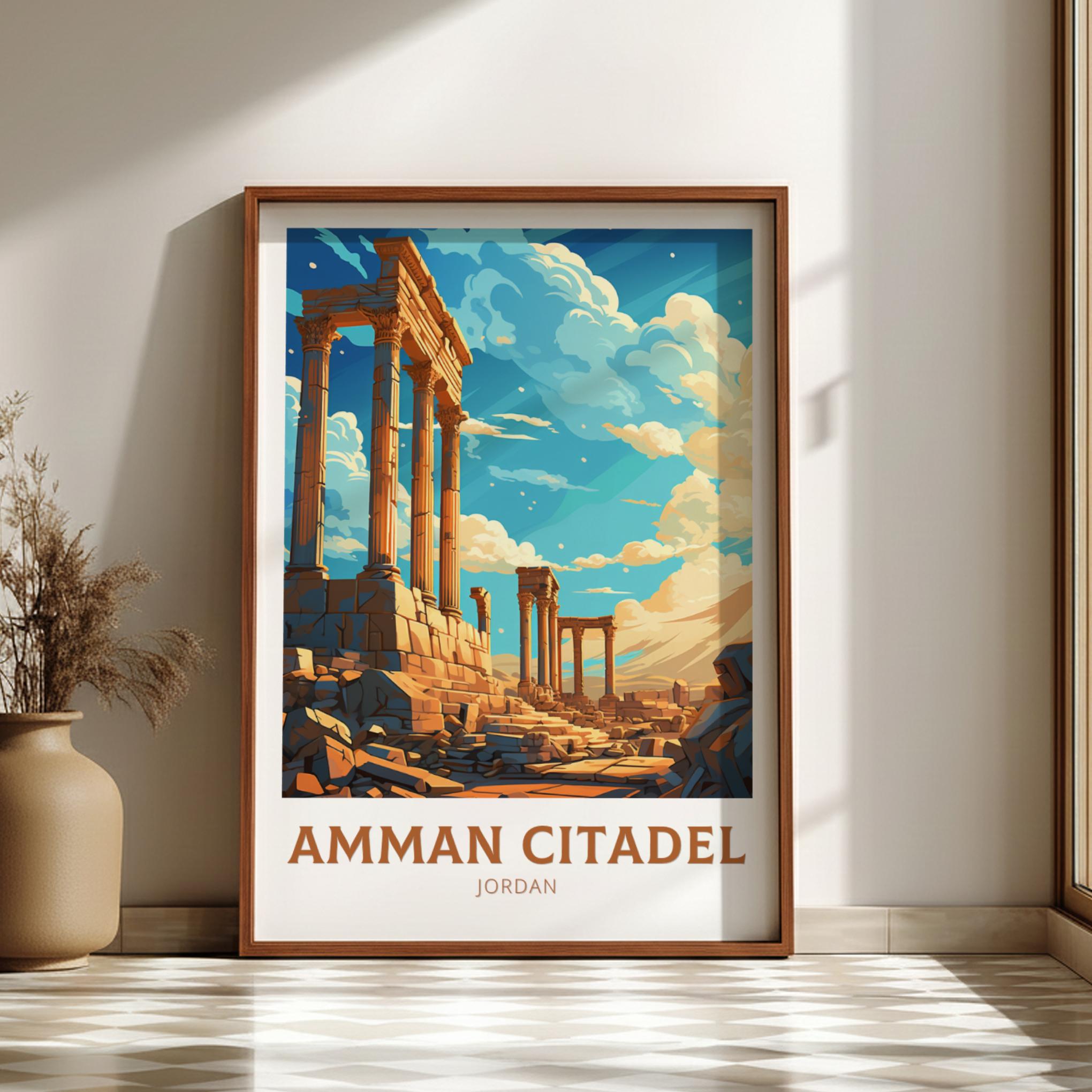 Asian AMMAN CITADEL PRINT - VINTAGE ARTWORK