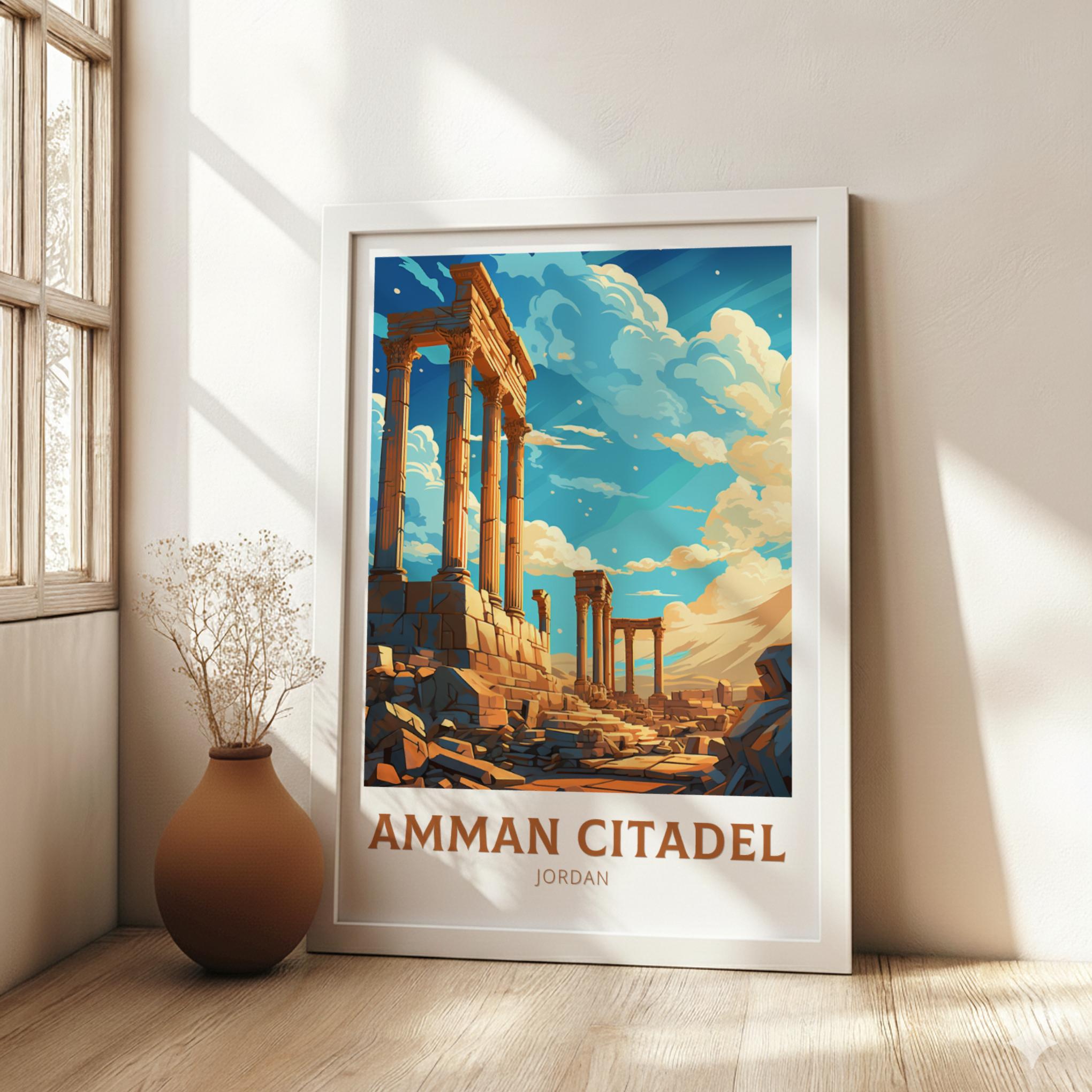 Asian AMMAN CITADEL PRINT - VINTAGE ARTWORK