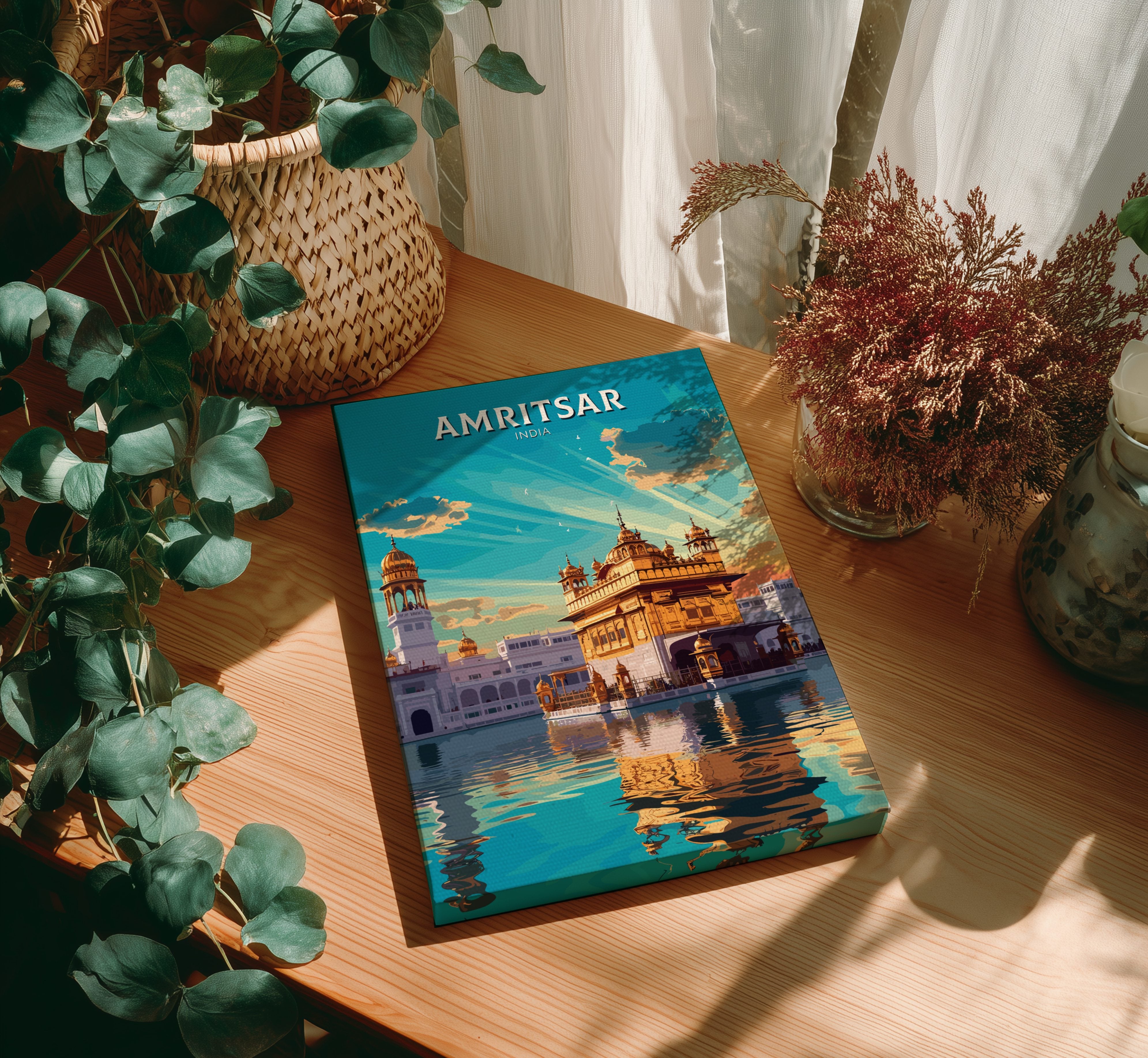 Asian AMRITSAR PRINT - TRAVEL POSTER