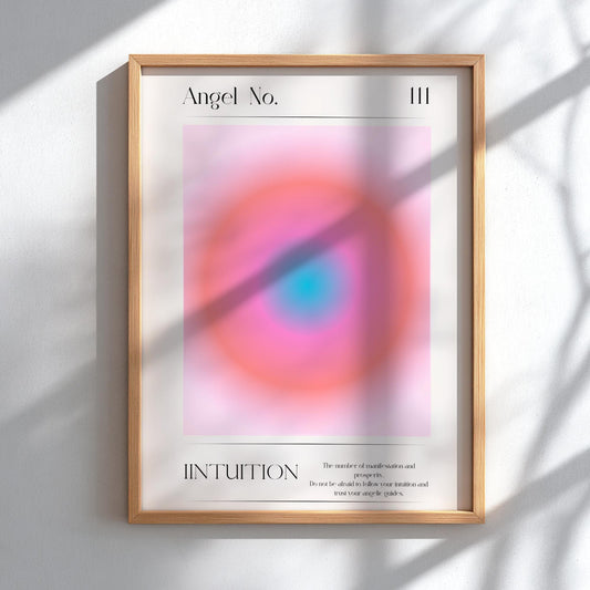 Angel Number 111 - Intuition - Aura Poster