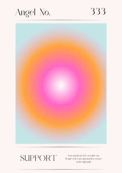 Angel no. 333 - Support - Aura Poster