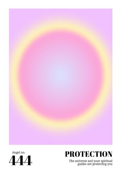 Angel no. 444 - Protection - Full Aura Art Print