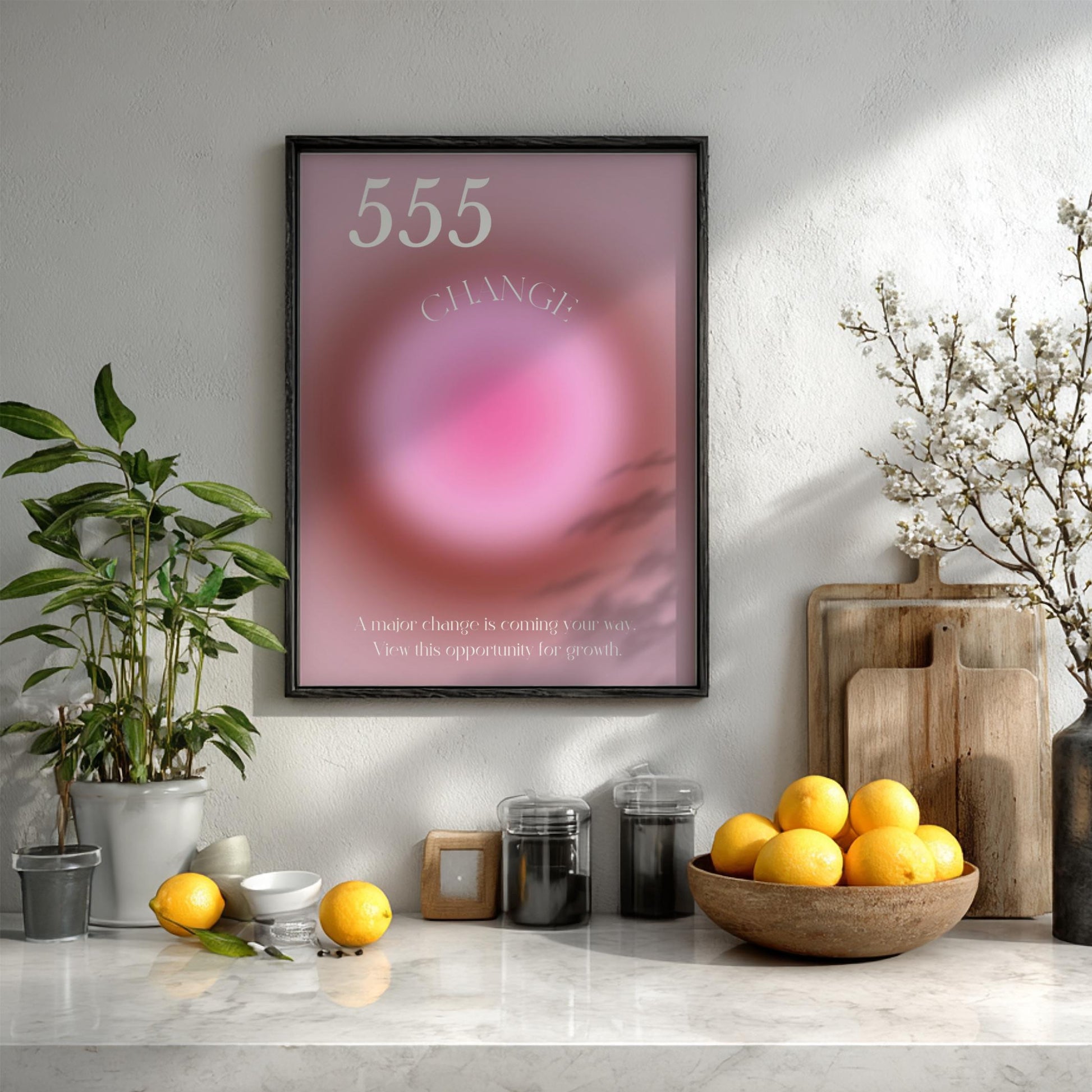 The Catalyst Shift - Angel no. 555 - Change - Aura Art Print