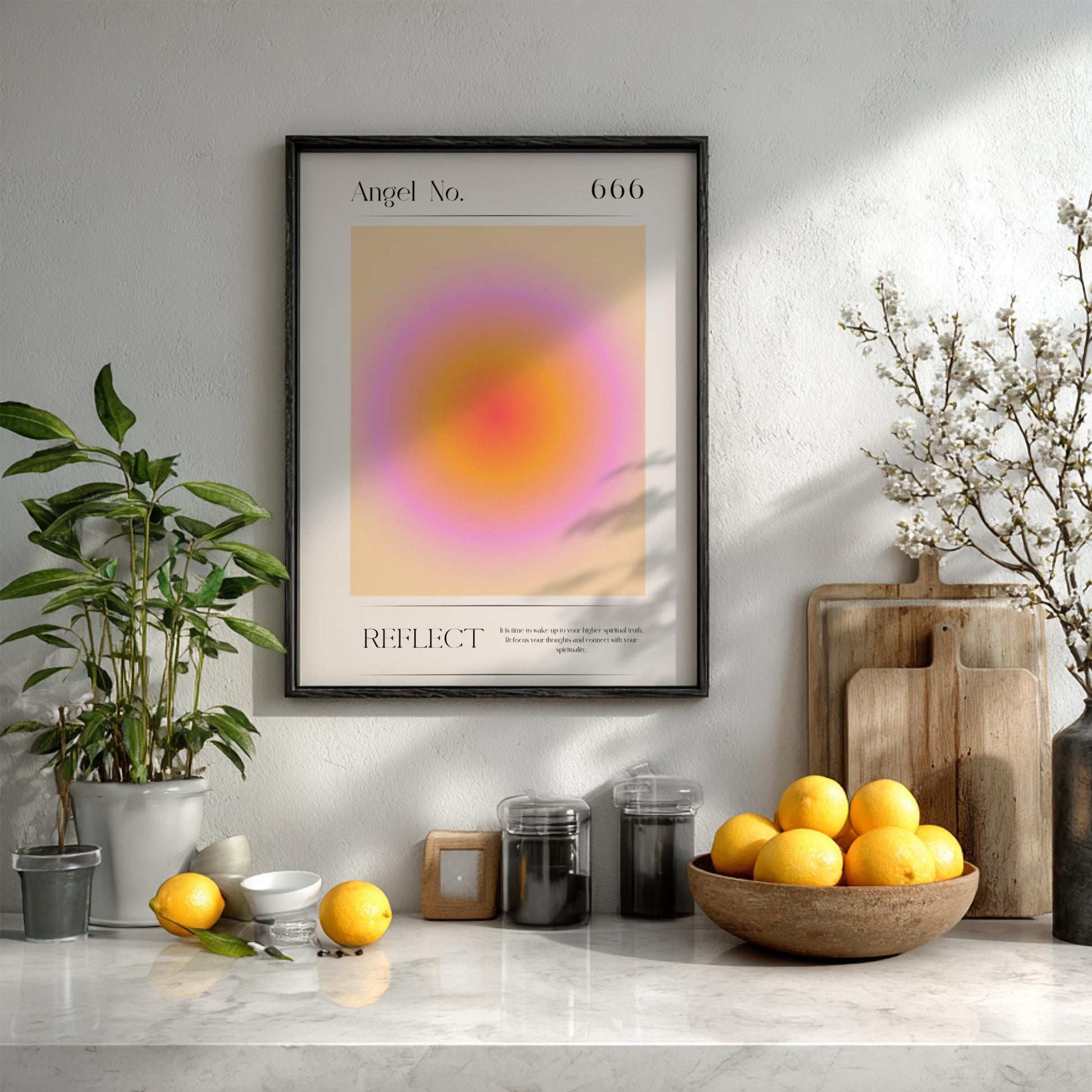 Angel no. 666 - Reflect - Aura Art Print