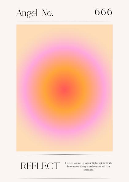 Angel no. 666 - Reflect - Aura Art Print