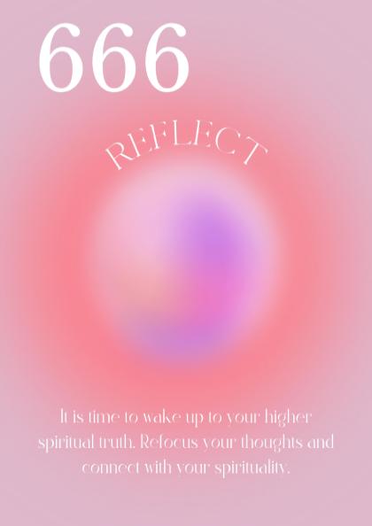 The Inner Mirror - Angel no. 666 - Reflect - Full Aura Art Print
