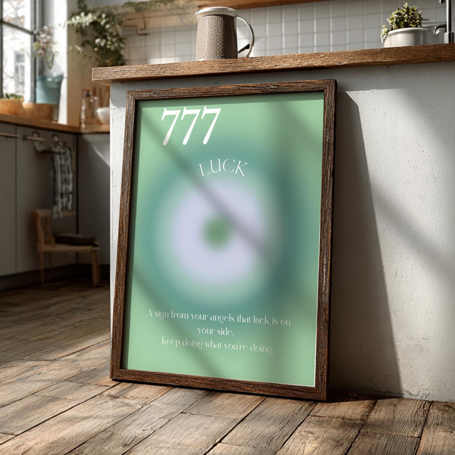 Angel no. 777 - Luck - Aura Art Print