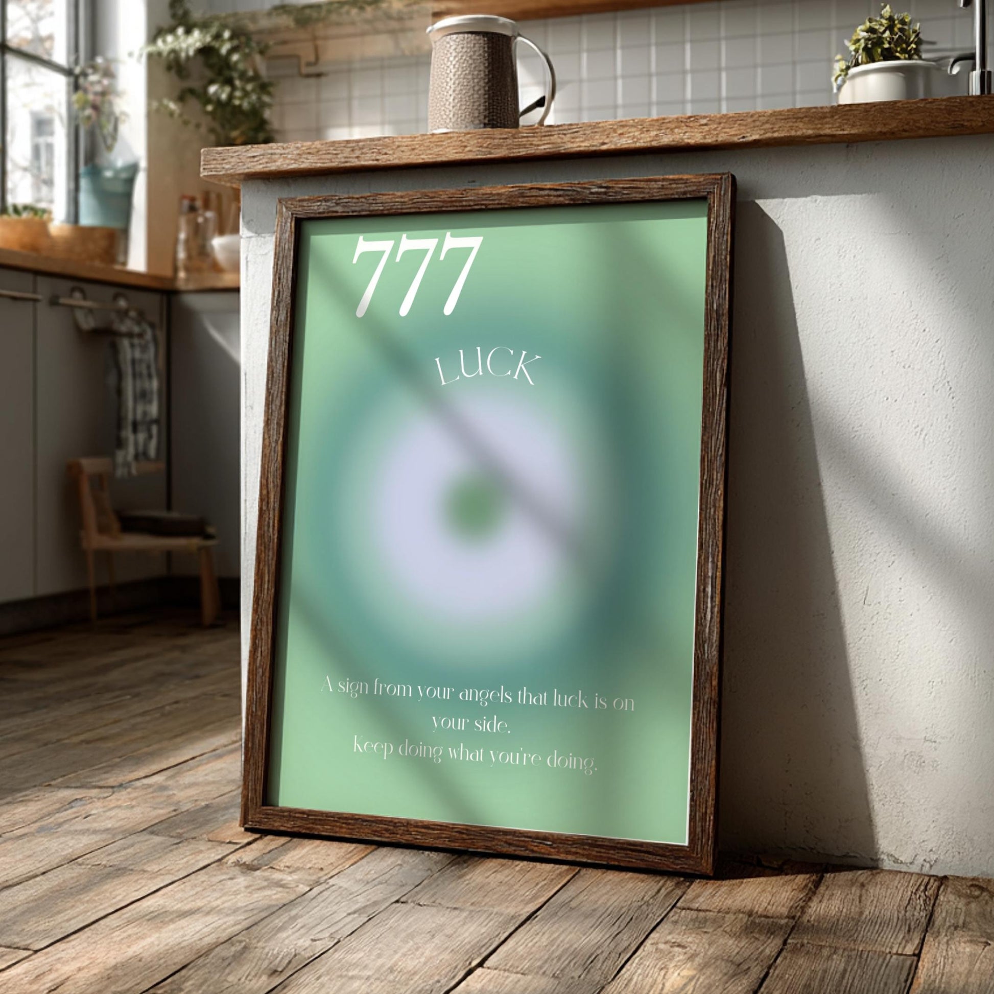 Angel no. 777 - Luck - Aura Art Print